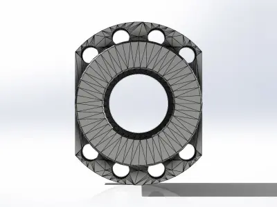 Bucha Roscada TR50x8 Threaded Bushing 3D model