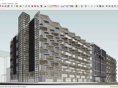 Sketchup Hospital F9 3D model