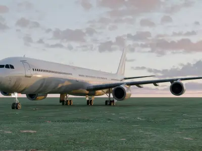 Airbus A340-600 3D model