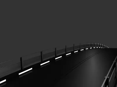 Sci Fi Bridge 3D model 2