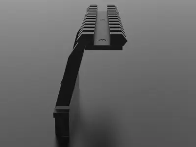 AK47 Scope Mount Low-poly 3D model