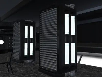 Sci-Fi Room 3D model