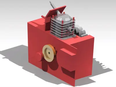 chainsaw machine Free 3D model