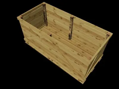 Pallet Box Free low-poly 3D model