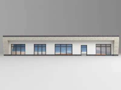 Private house Low-poly 3D model