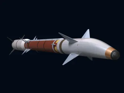Stunner Missile  for Davids Sling 3D model