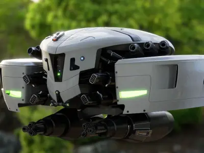 edith drone vx Low-poly 3D model