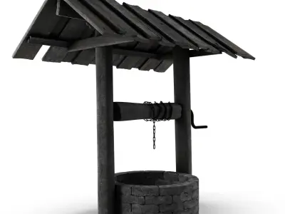 Old Country Well 3D model