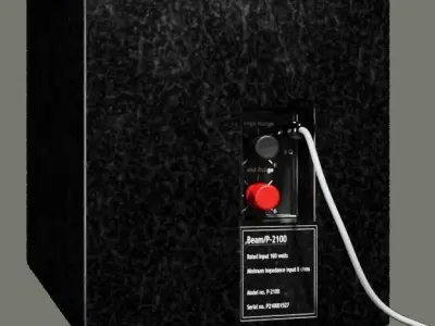 Vintage hi-fi Domestic-Professional Loudspeaker Beam P-2100 3D model
