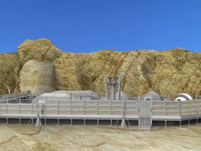 starship troopers outpost whisky 3D model