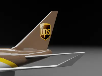 Boeing 747-400 UPS 3D model