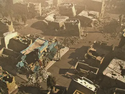 Post-War Arab City 3D model