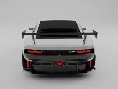 Hyundai N Vision 74 2022 Free low-poly 3D model