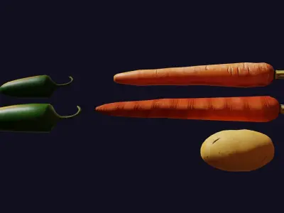 Food Ingredients 3D model