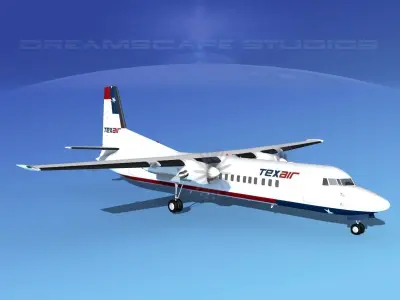 Fokker F-60 Texair 3D model