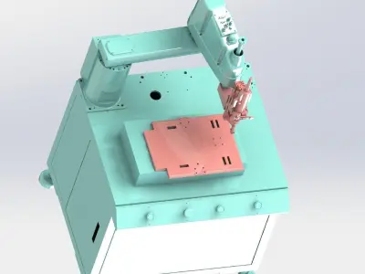  Automatic screw machine 3D model