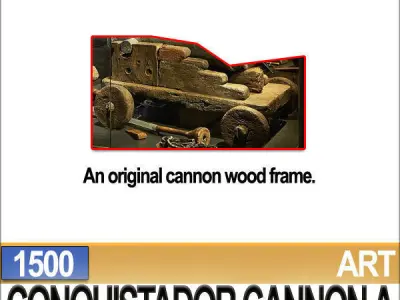 Conquistador Cannon A 1500 3D model