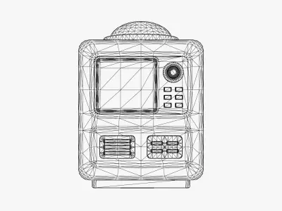Retro Console - Retro Computer Low-poly 3D model
