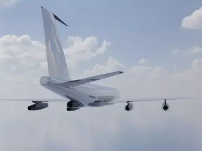RC-135A Electronic Reconnaissance Jet - Custom 1950s Aircraft Low-poly 3D model