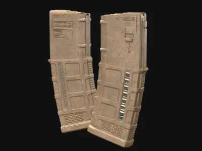 AR-M4 - Magpul Pmag Magazine Low-poly 3D model