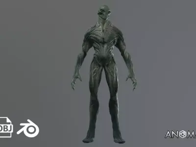 demon soldier Low-poly 3D model