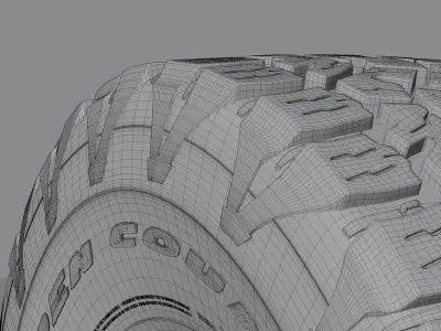 Toyo All Terrain off road tire 3D model