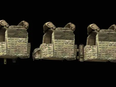 Strandhogg v3 SAPI Cut Plate Carrier  V2 V3 V4 Low-poly 3D model