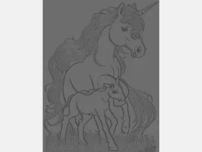 Horse 3D Free 3D print model