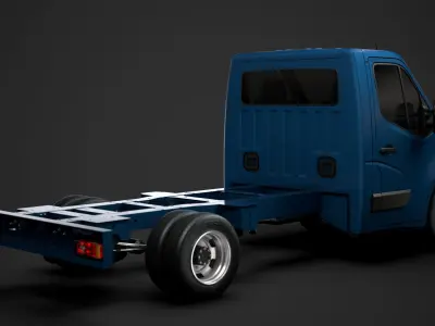 Renault Master SingleCab DW E20 Chassis 2010 3D model