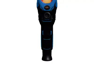 SciFi Pistol with Glowing Blue Barrel 3D model