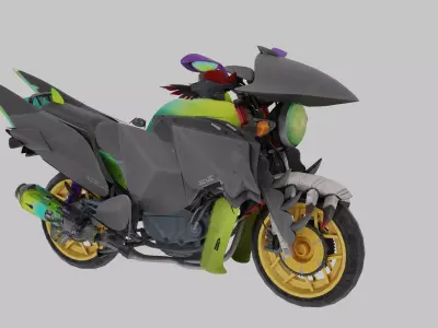Phantom Motercycle Pubg Mobile 3D model