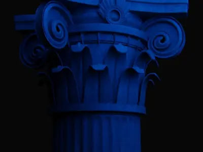 5 GREEK COLUMNS 3D model