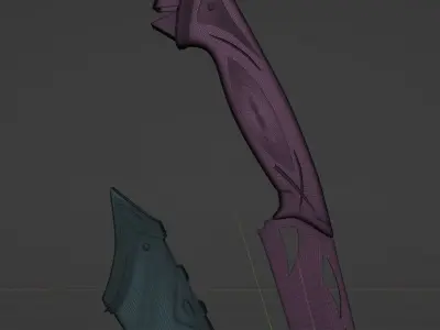 Carved Dagger 3D model