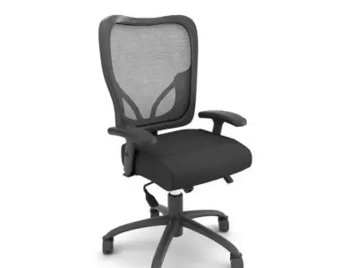 Black Office Chair 3D model
