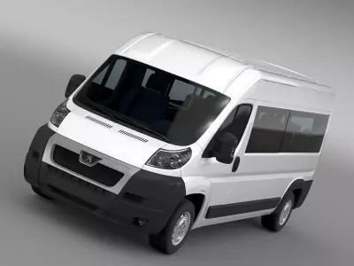 Peugeot Boxer Window Van L3H2 2006-2014 3D model