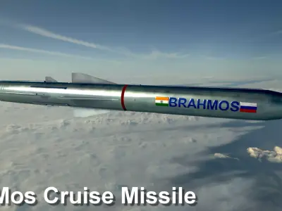 BrahMos Cruise Missile Low-poly 3D model