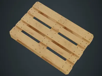 Pallet 1A Low-poly 3D model