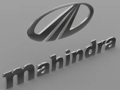 mahindra logo 3D model