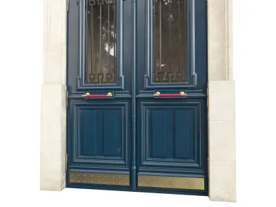 Entrance classic door 104 3D model
