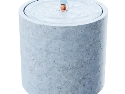 Evita Concrete Fountain 3D model