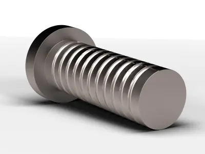 Star Screw Low-poly 3D model