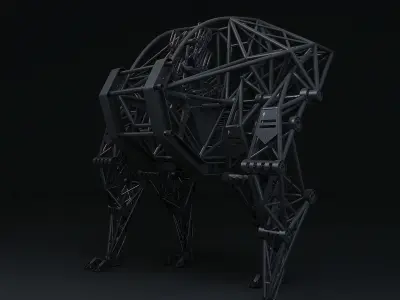 Powered exoskeleton prosthesis 3D model