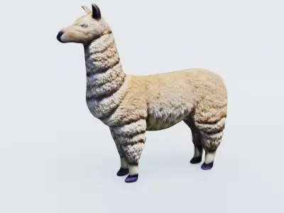 Llama Free 3D model purchase