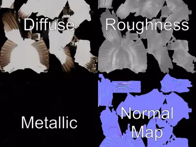 Gannet Bird model pack Low-poly 3D model