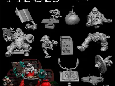 Magical Santa Claus 3D print model