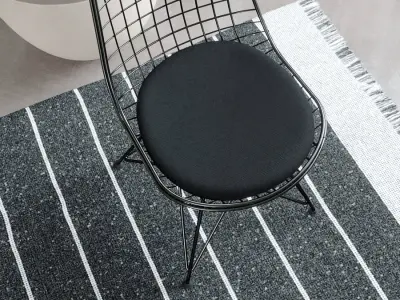  Replica Eames Scaffold Chair Model, Black 