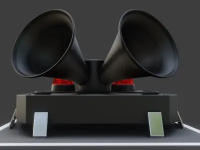 Siren-Alarm-2-Output-Module 3D model