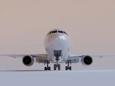  Boeing 767-200ER American Airlines Rigged 3D model