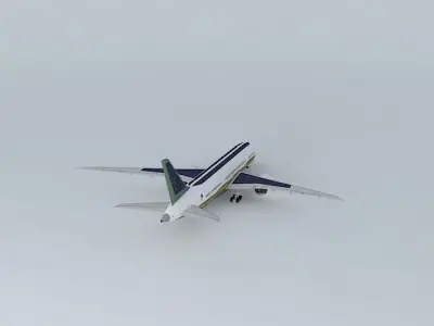 GoldenJet Boeing 787 8S Free 3D model