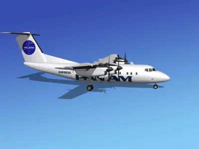 Dehavilland DHC-7 Pan American 3D model